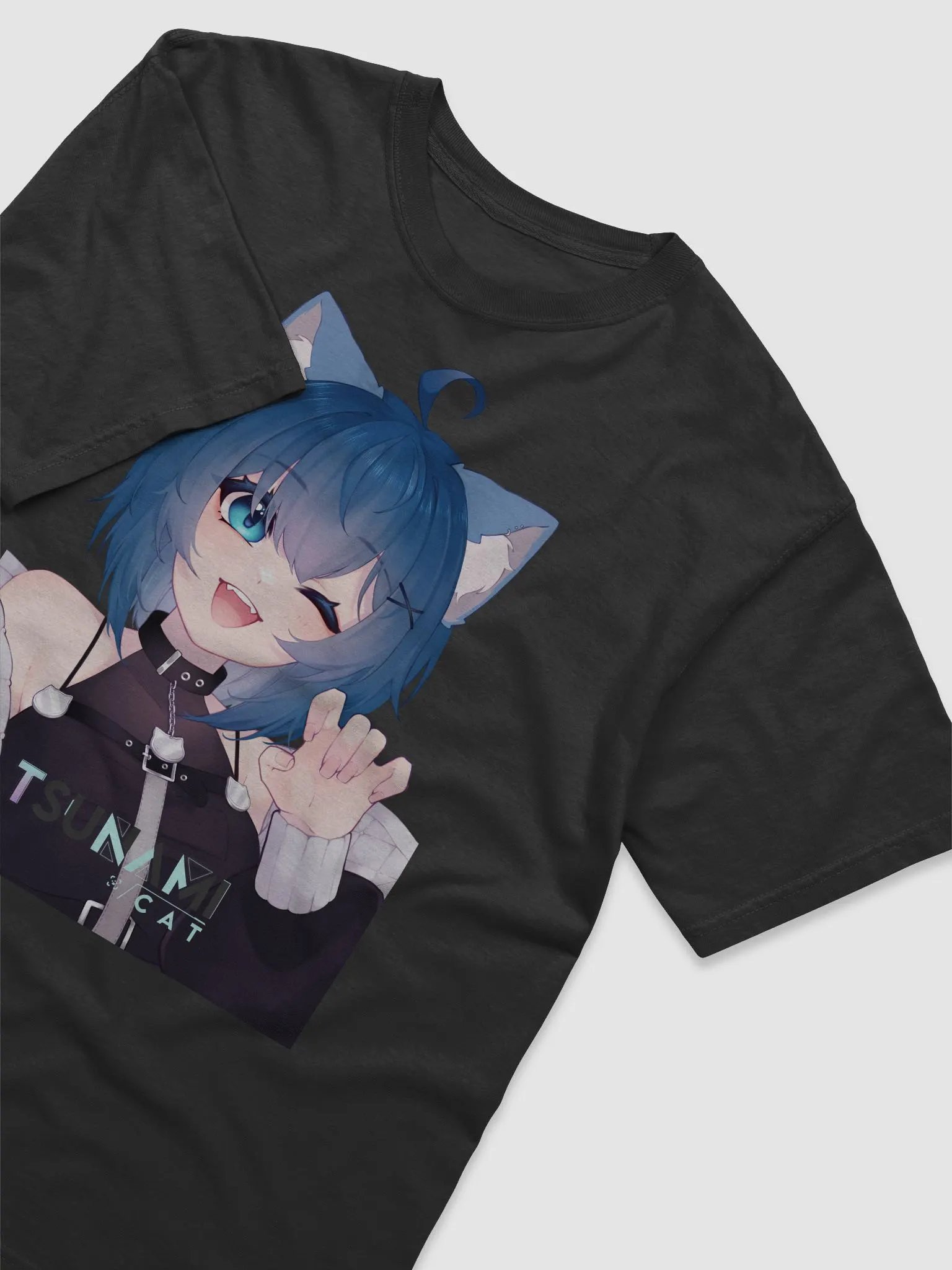 TsunamiCat Winky Face Tshirt product image (3)