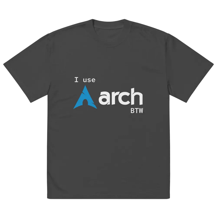 Arch Linux meme Oversized Tee product image (2)