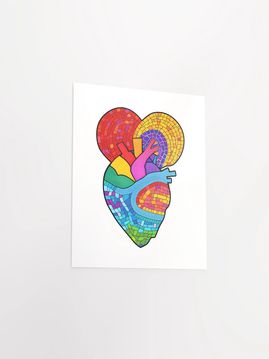 Rainbow Mosaic Heart #3 - Print product image (3)