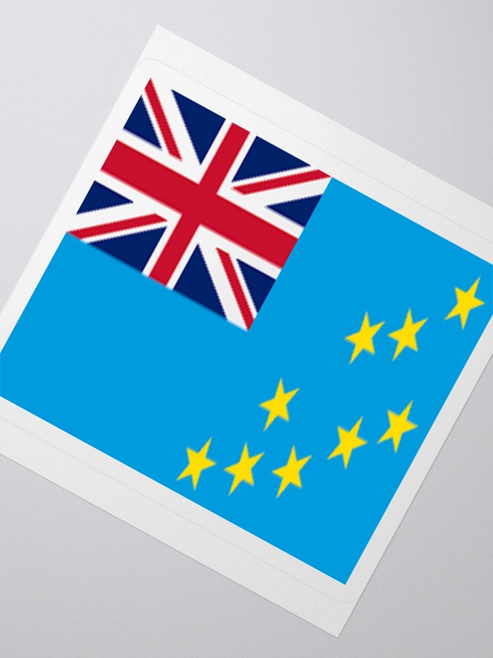 Tuvalu Flag Sticker | Nine Stars Union Jack Design | Durable Vinyl | 3 Sizes product image (4)