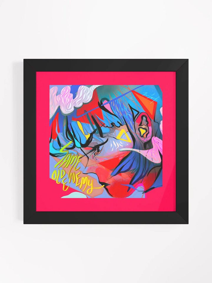 Same Old Enemy Square Framed Matte Print product image (1)