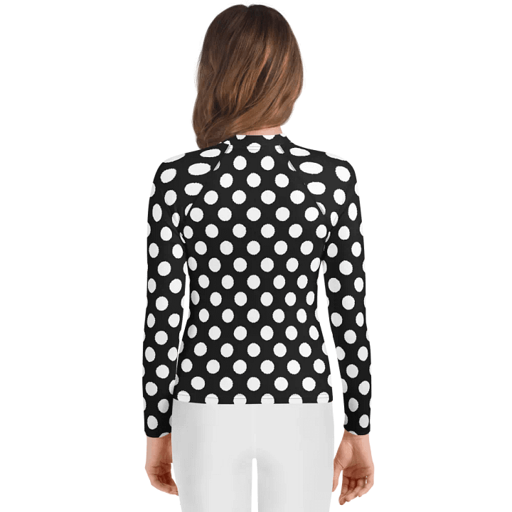 Stylish Circle Grid Youth Rash Guard product image (2)