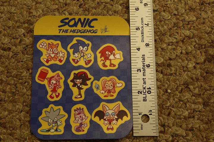 Sonic the Hedgehog characters Sticker Sheet product image (2)