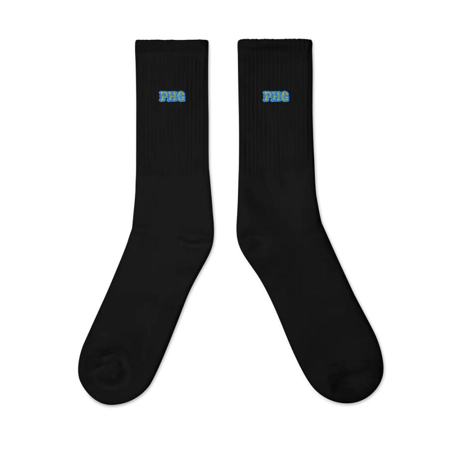 PHG Bold Minimalist Embroidered Crew Socks product image (4)
