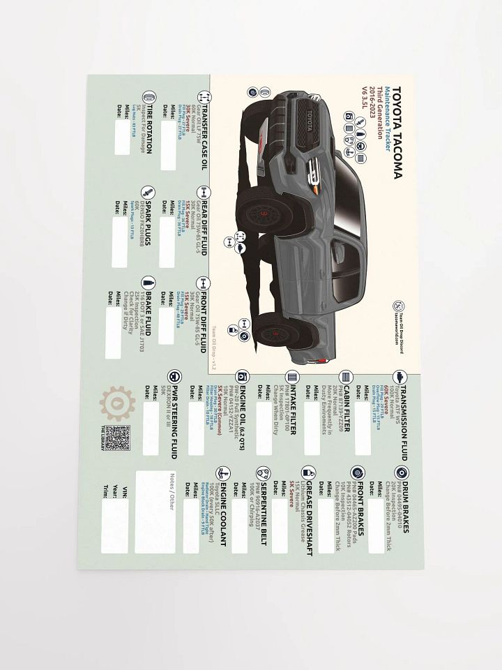 3RD GEN MAINTENANCE TRACKER V1.2 - Gray product image (2)