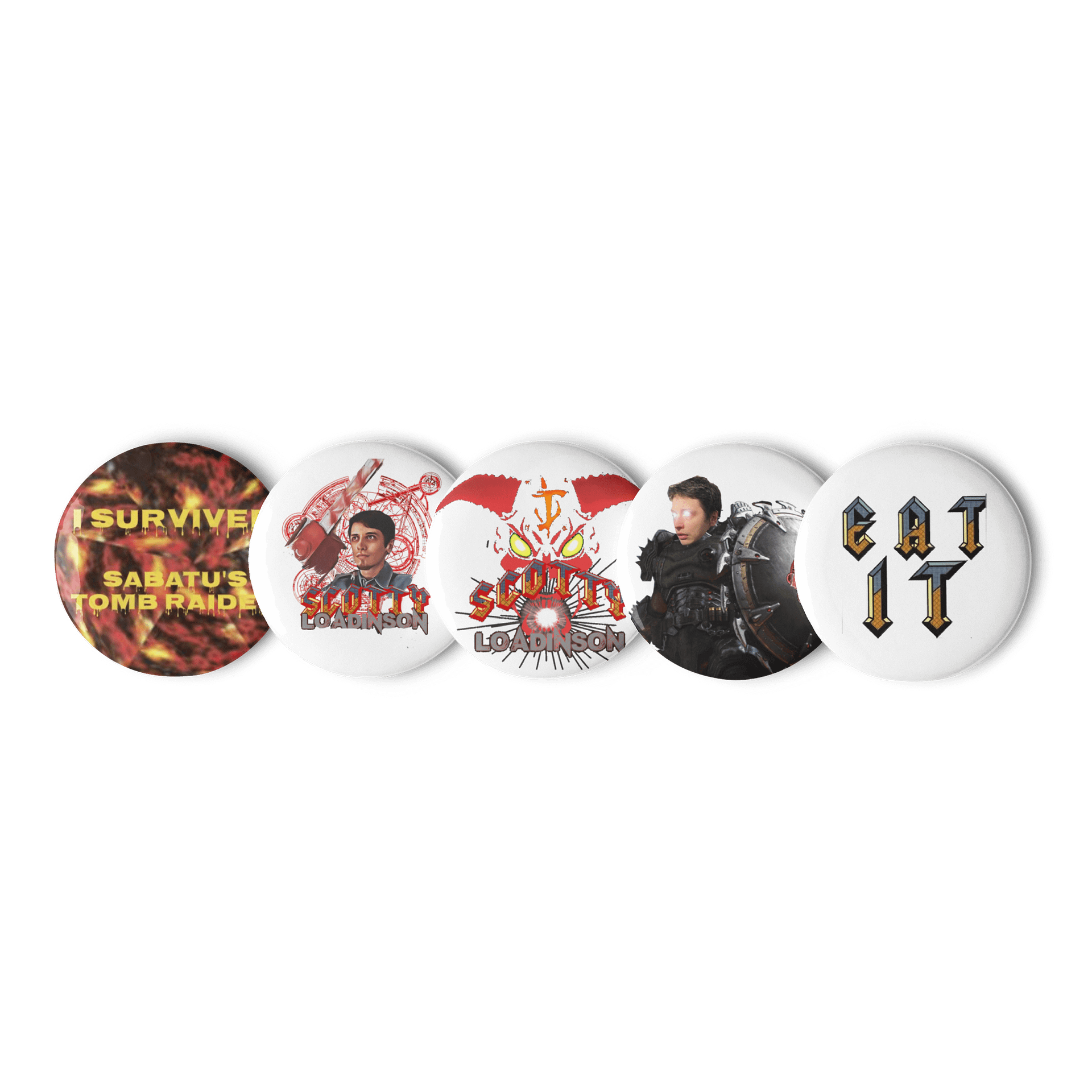 Set of 4 Loadinson Badges + Sabatu Boulder Badge product image (1)