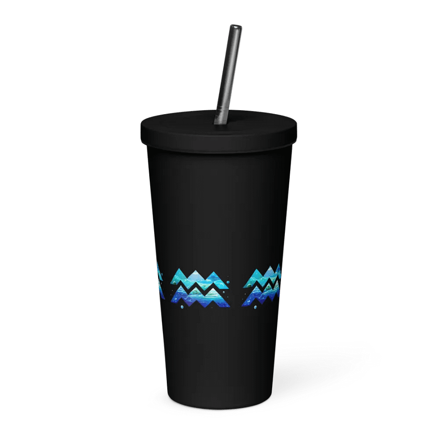 Aquarius Ocean Symbol on Black Tumbler product image (3)