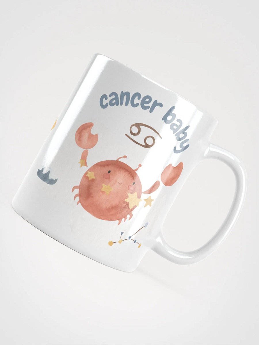 Cancer Baby June 22- July 22 WHITE GLOSSY MUG Baby Gift, New Mom Gift, Fun Astrology Gift product image (5)