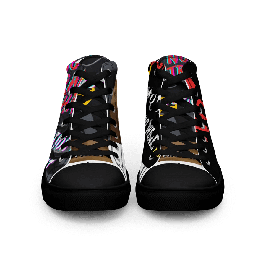 Zapatillas sport fitness de lona de caña alta para mujer by the mika king wear product image (3)