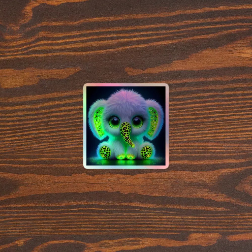 Glowing Elephant Sticker product image (5)