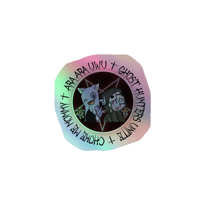 AraAra BooWoo - Ghost Hunters Unite Sticker product image (1)