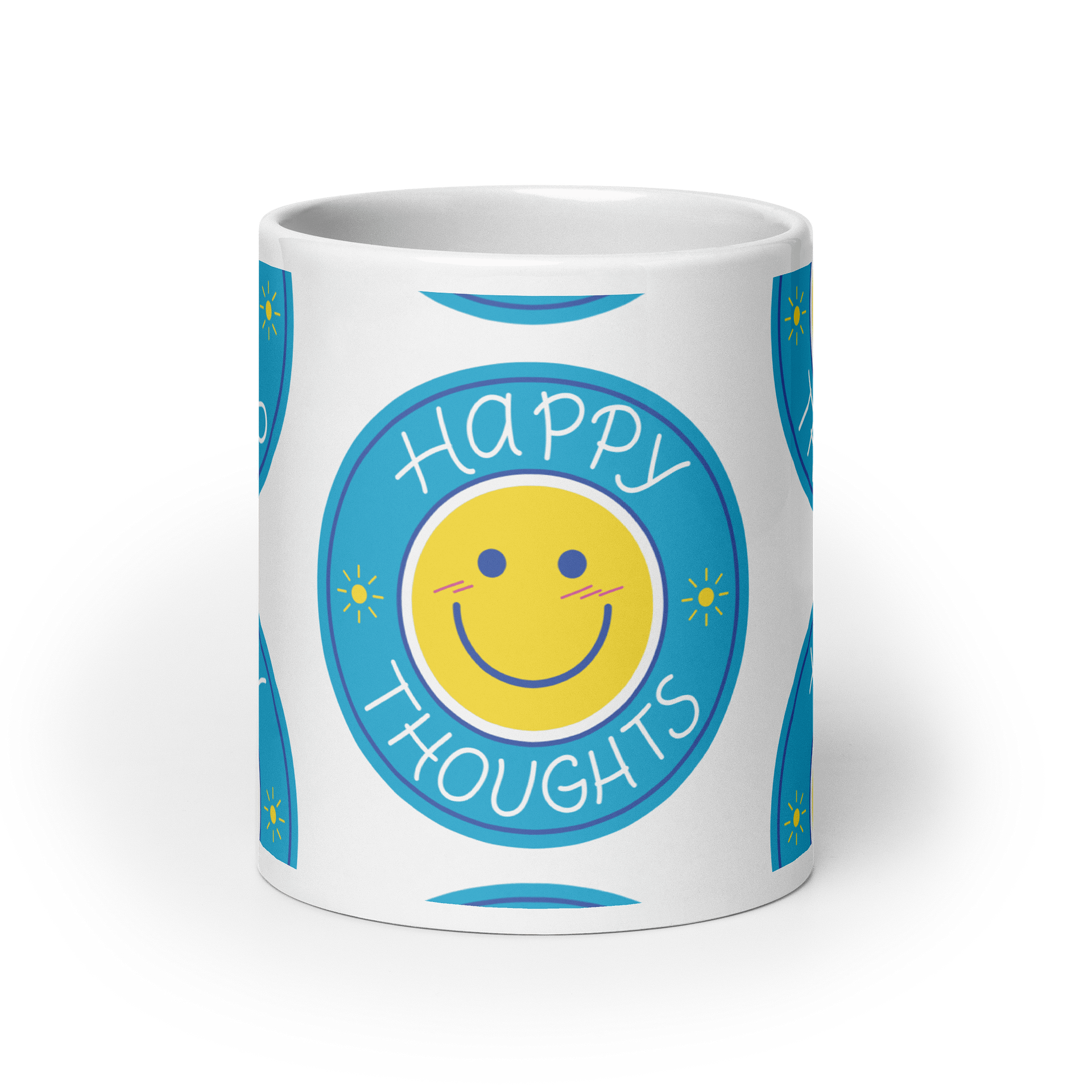 Happy Thoughts White Glossy Mug product image (9)