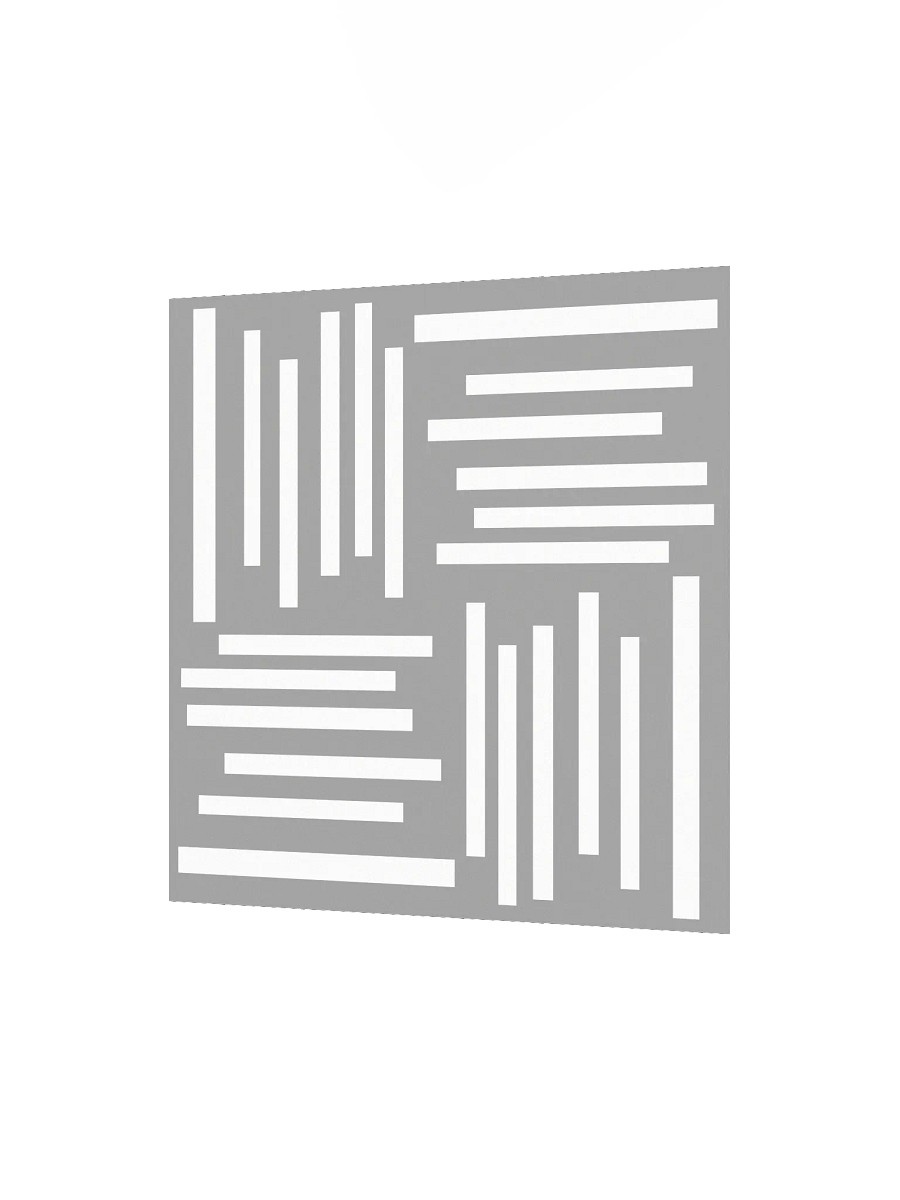 Minimalist geometry in grey and white Poster product image (2)