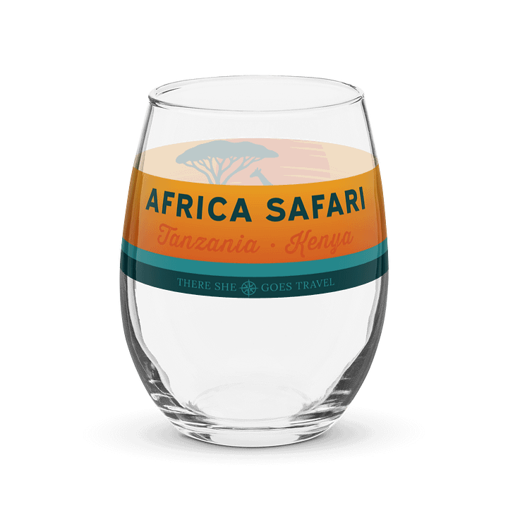 Safari Sunset - Stemless Wine Glass product image (2)