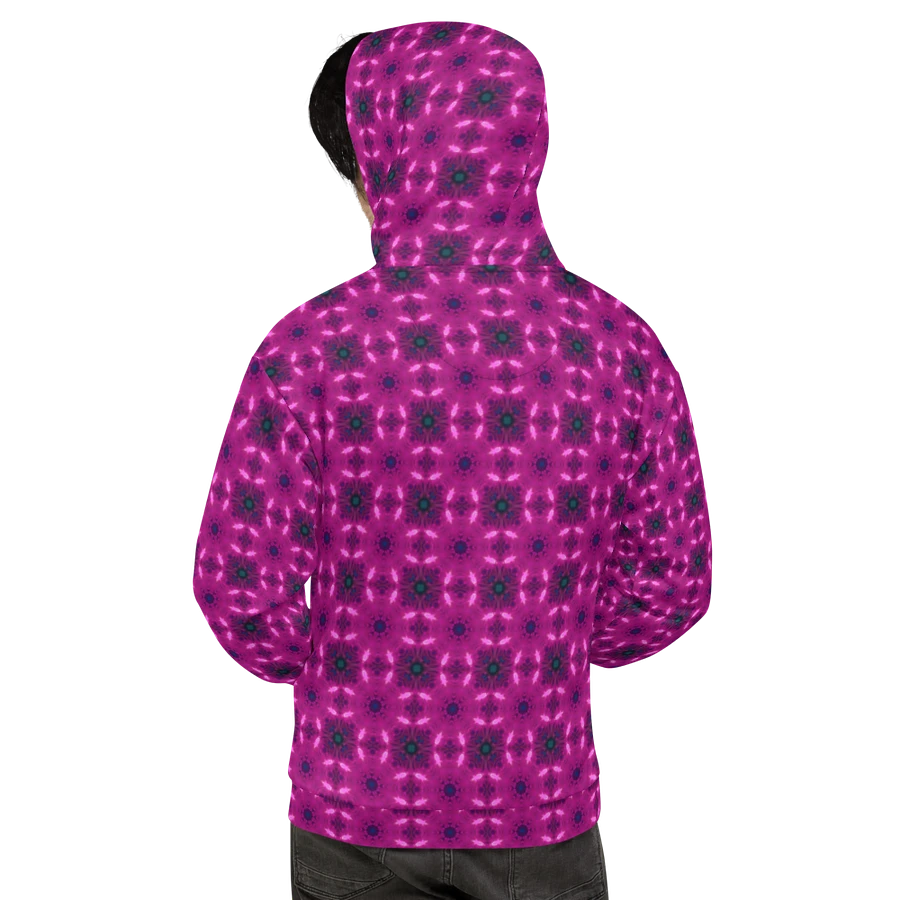 Abstract Raspberry Modern Pattern Unisex All Over Hoodie product image (5)