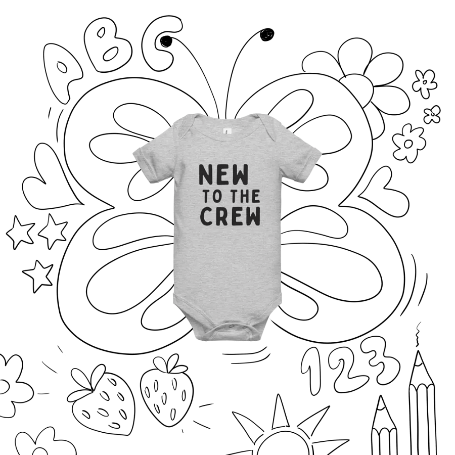 NEW TO THE CREW Baby Short Sleeve Onesie product image (8)