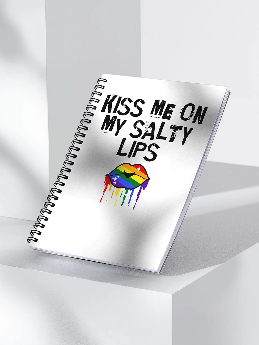LGBTQ+ Notebook Kiss Me On My Salty Lips Rainbow (white) product image (3)