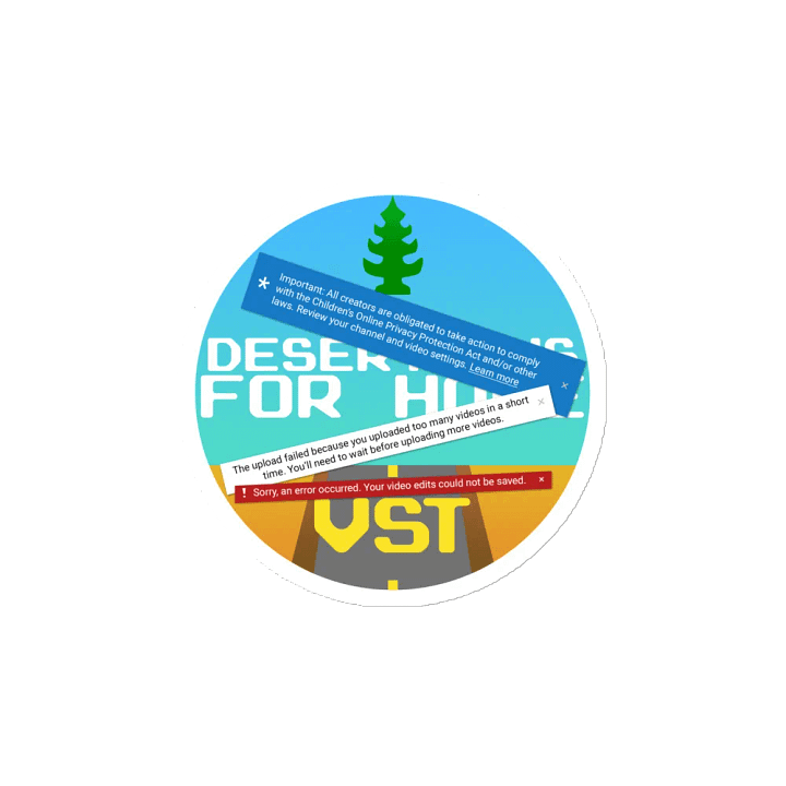 VST Inside Joke Magnet - YouTube Errors product image (2)