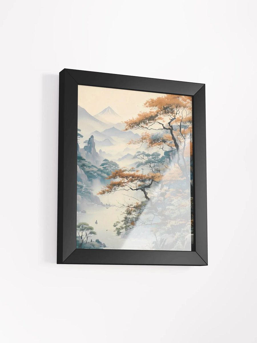 Mist Over the Mountains – Tranquil Japanese Landscape Art Print product image (1)