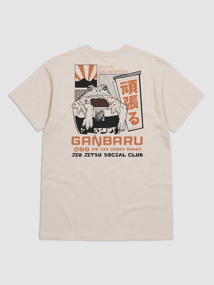 Ganbaru BJJ Social Club Tee ( Orange Logo ) product image (13)