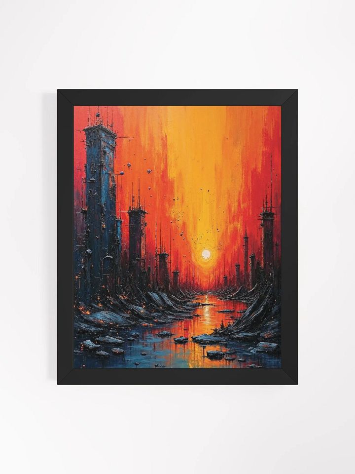 Sunset Futurism Framed Print product image (5)