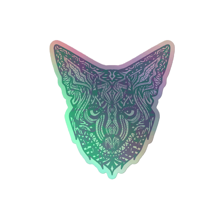 Coyote Holographic Sticker product image (2)