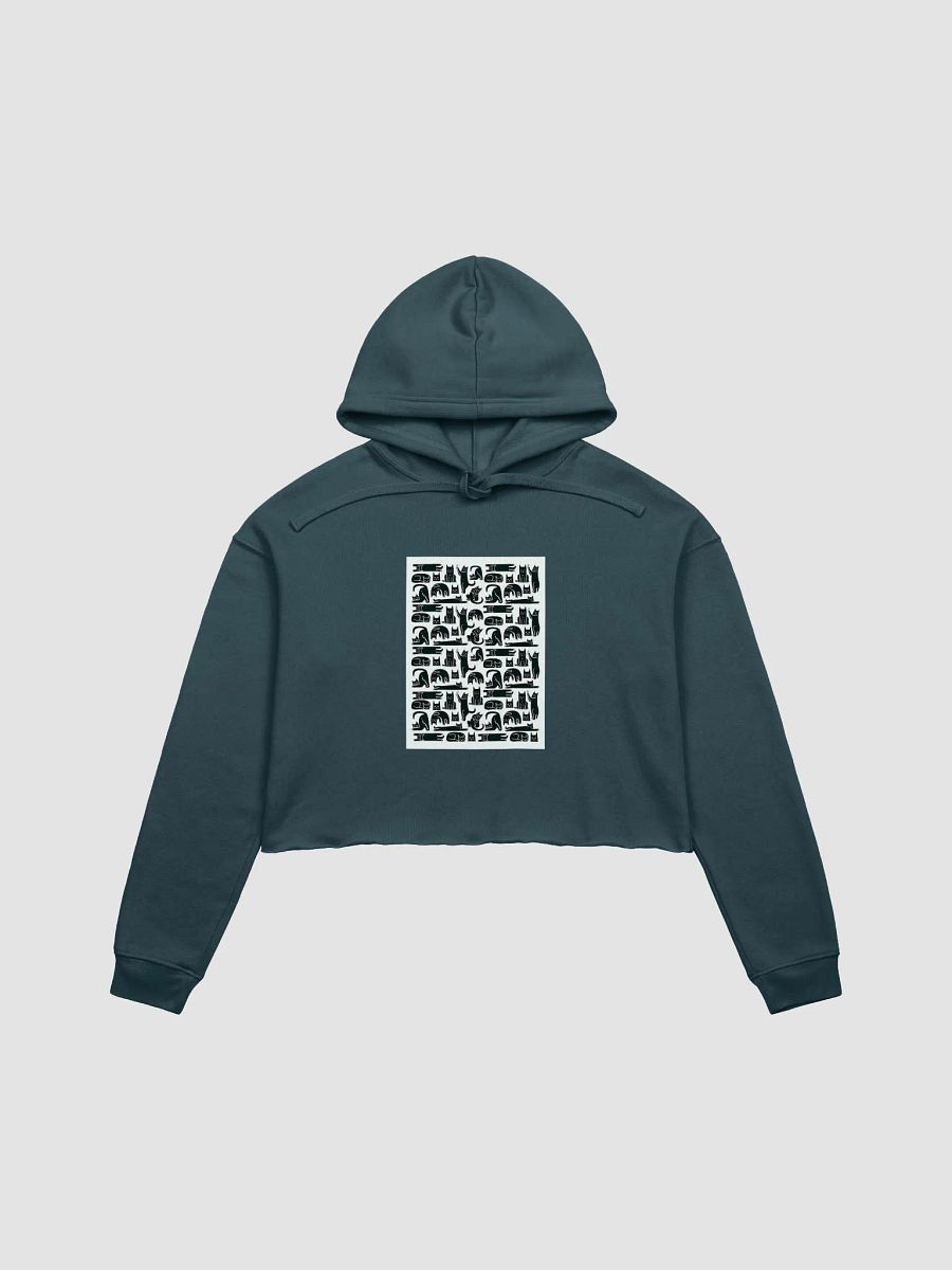 Patern Black Cats Silhouette Crop Hoodie product image (4)