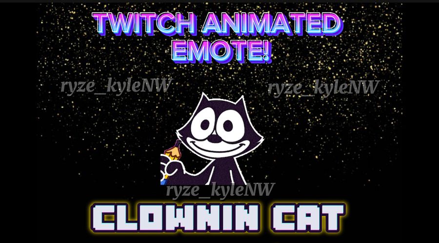 Twitch Animated Emote CLOWNIN CAT product image (1)