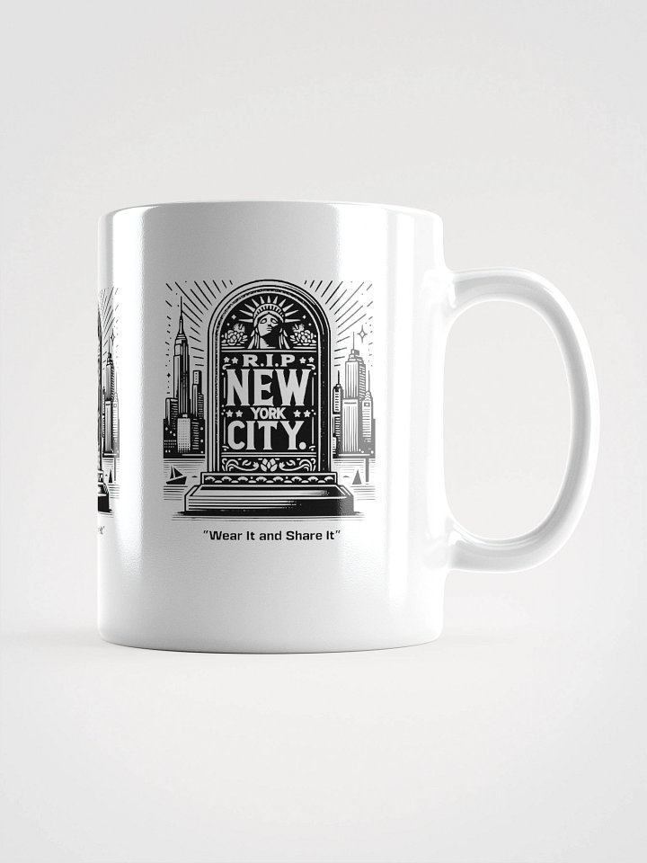 "RIP NYC" mug - black ink product image (5)