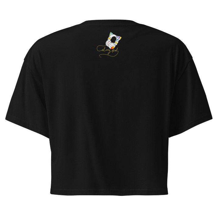 Rainbow Block Heart Embroidered Crop Top product image (2)