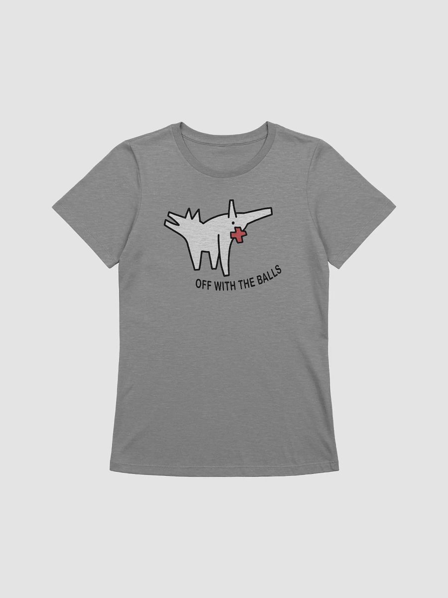 Off With The Balls Dog Outline Bella+Canvas 6400 Relaxed Fit Tee product image (1)