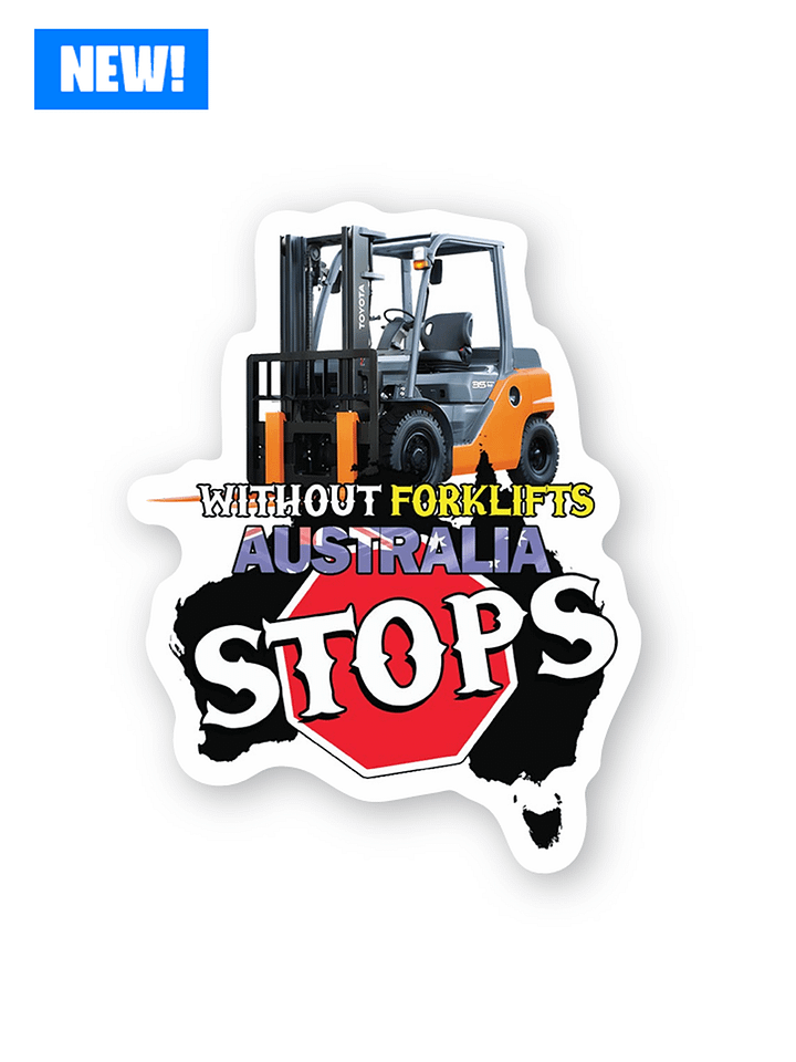Official Garn 'Without Forklifts' Sticker product image (1)