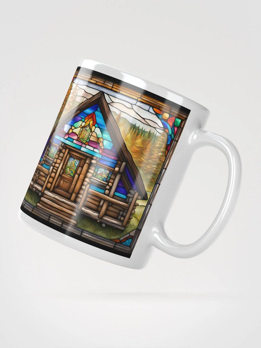 #002 Stained Glass Style Log Cabin Mug product image (3)