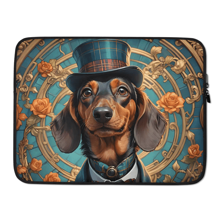Dapper Dachshund Laptop Sleeve product image (2)