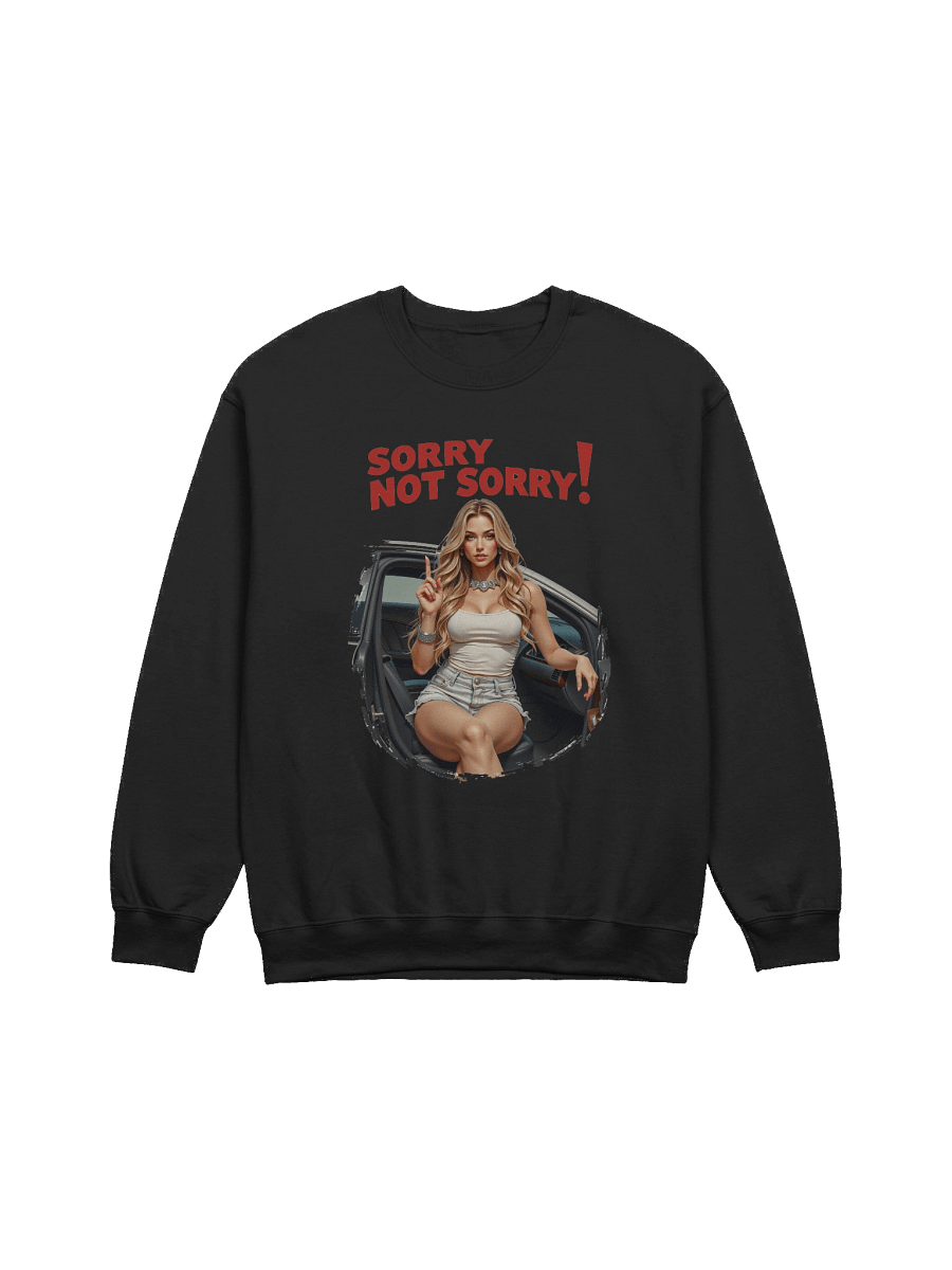 Sorry Not Sorry! Illustrated Crewneck Sweatshirt product image (5)