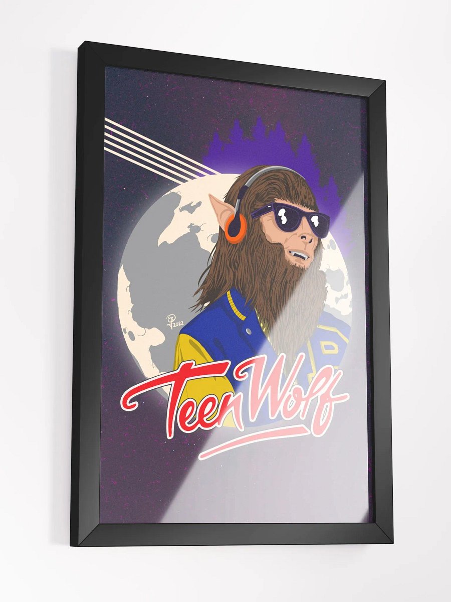Teen Wolf Synth-Moon Framed 12x18 Art product image (3)