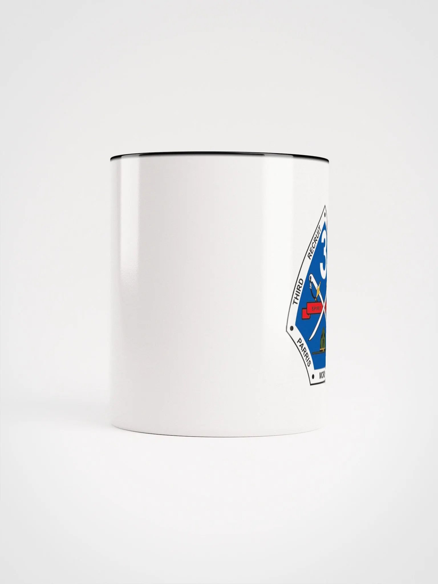 3rd Recruit Training Battalion Parris Island: Coffee Cup White Exterior/Black Interior product image (5)