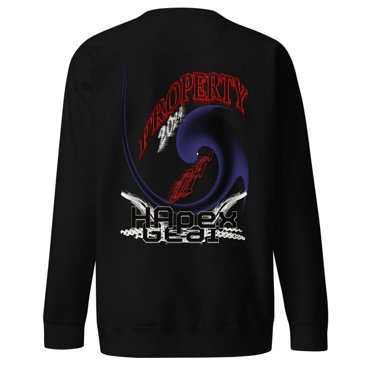Premium Sweatshirt - Embroidered - Property Of HApex Gear 2024 - With Black HApex Gear Black Logo product image (1)