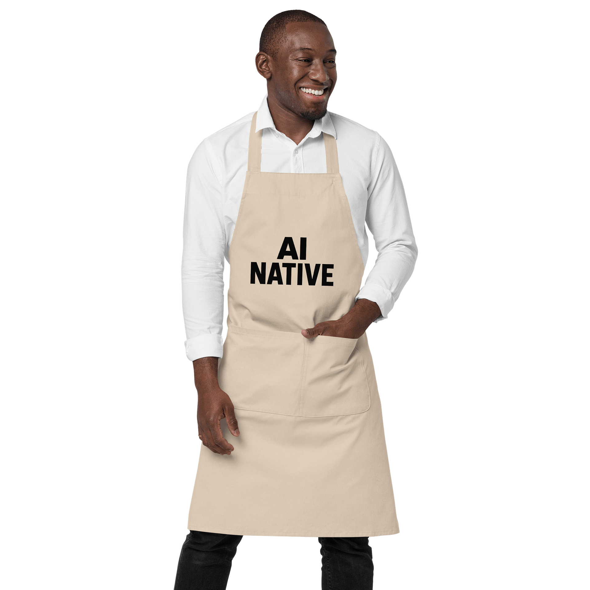 AI NATIVE Organic Cotton Apron product image (1)
