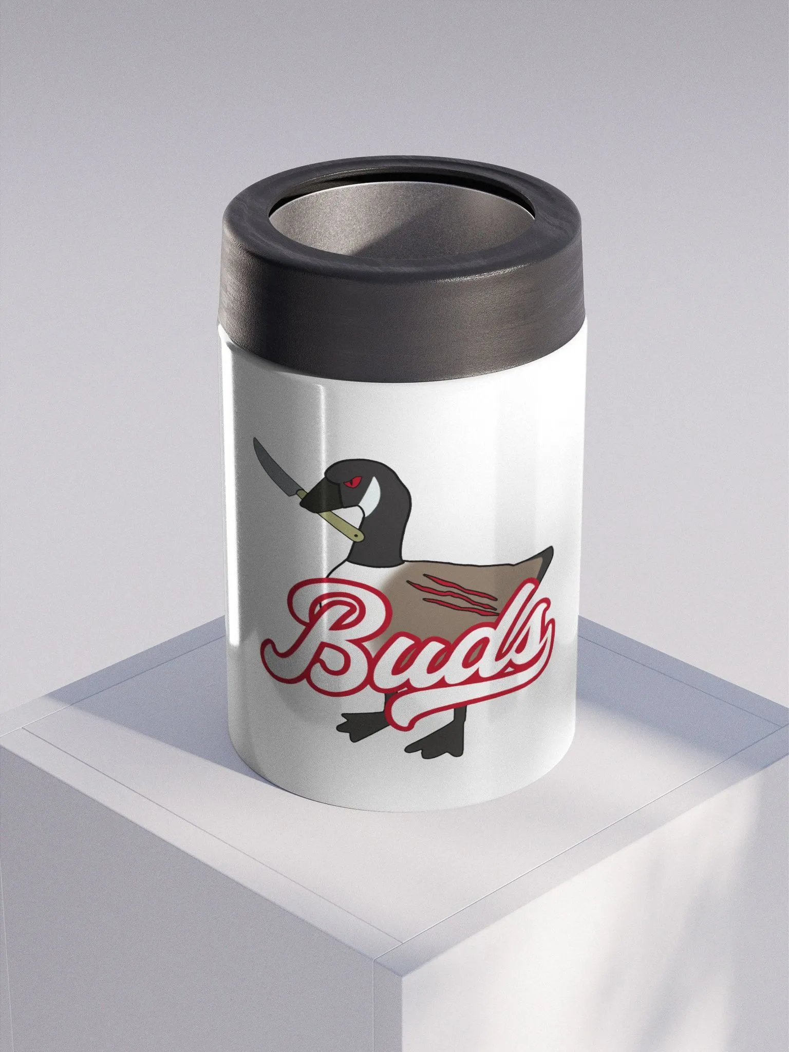Buds Hockey Logo Canadian Goose Stainless Steel Koozie product image (1)