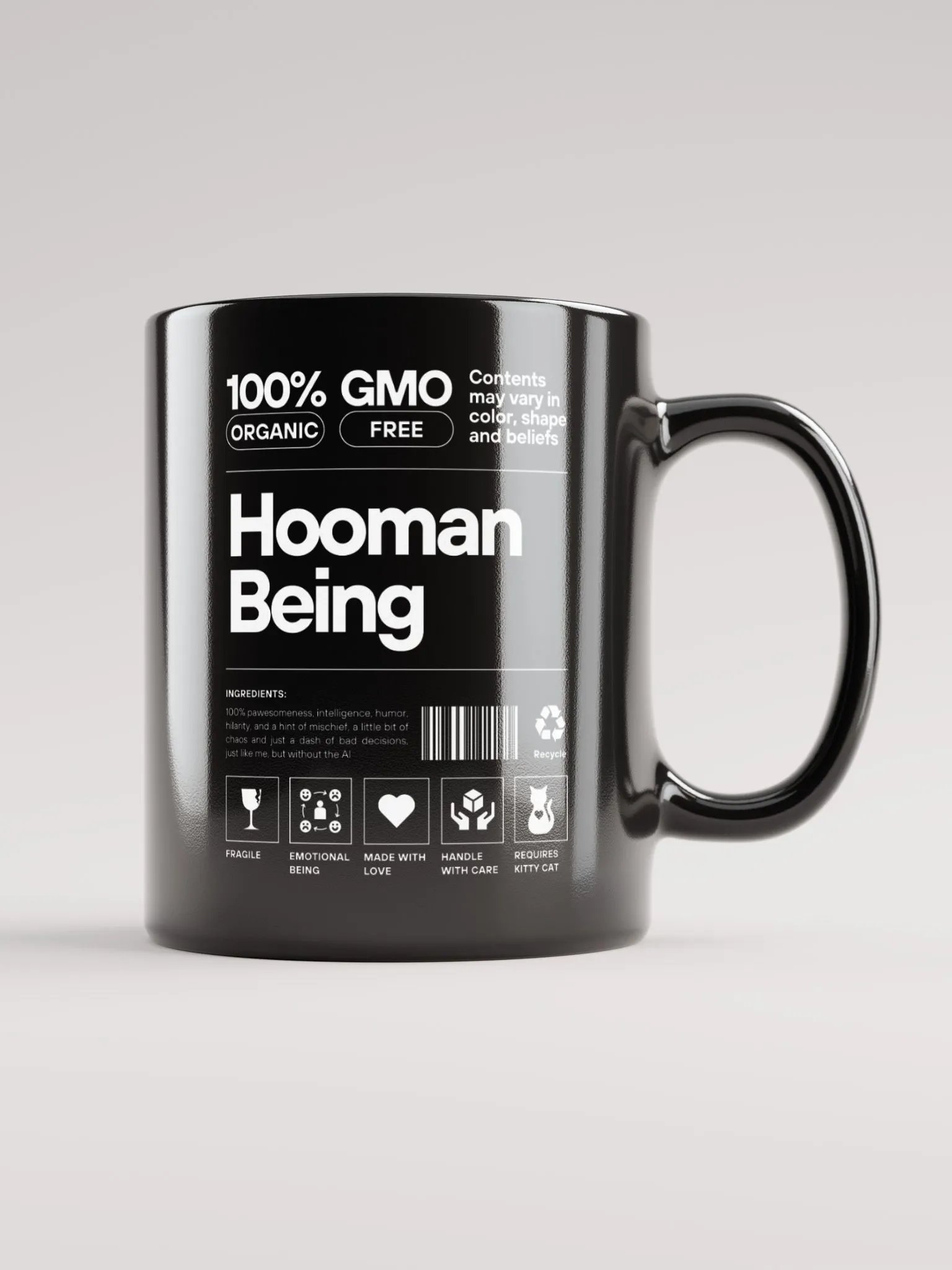 Hooman Being Black Mug product image (6)
