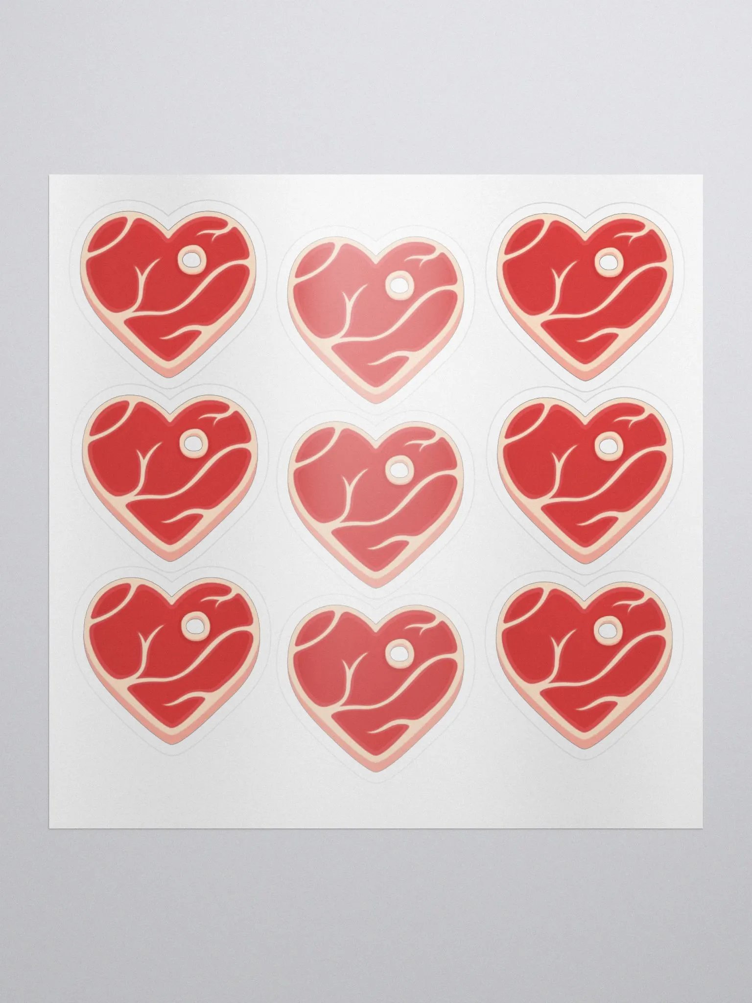 Mini Steak Heart Stickers product image (1)