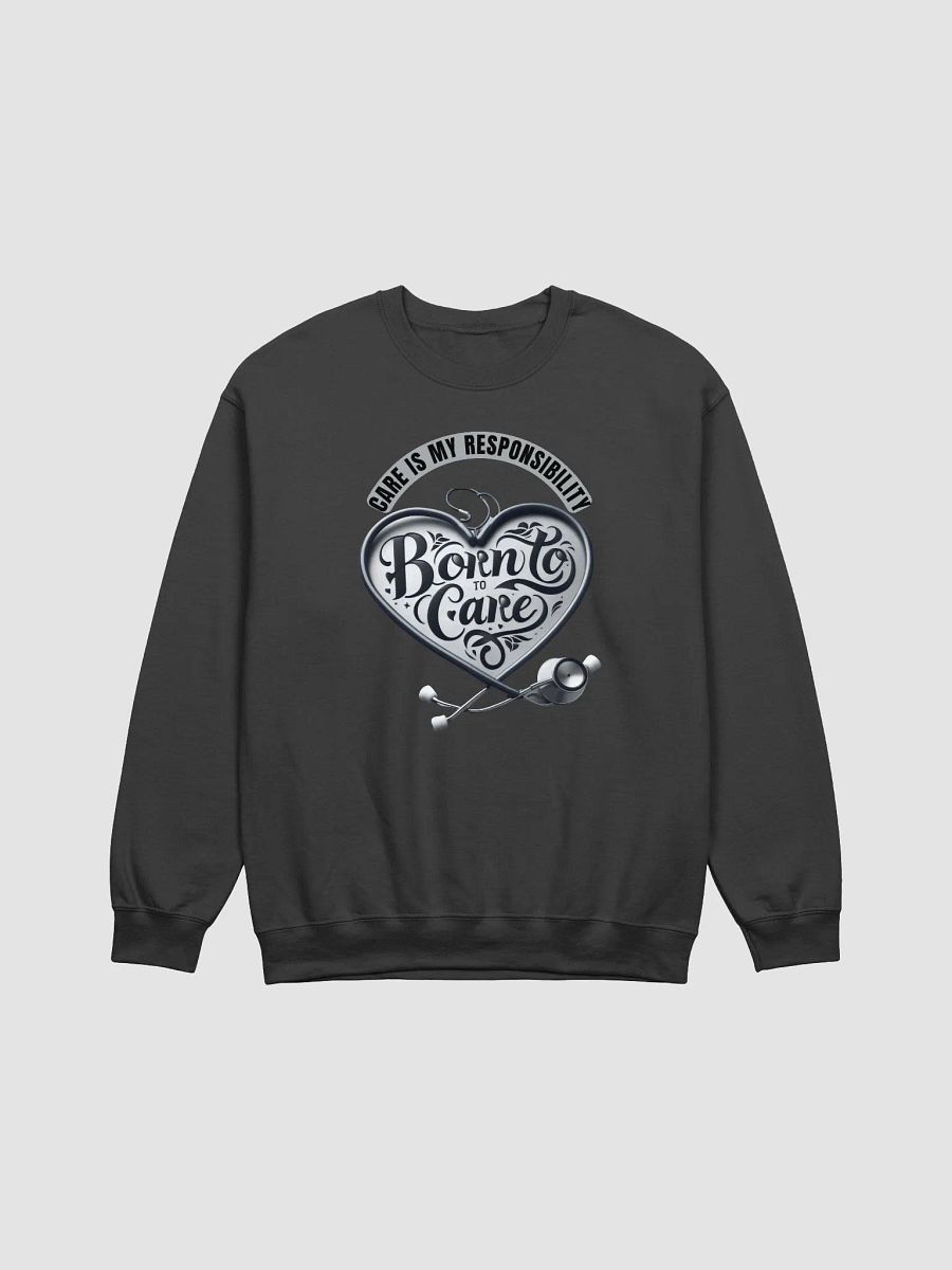 Born to Care Heart Stethoscope Crewneck product image (3)