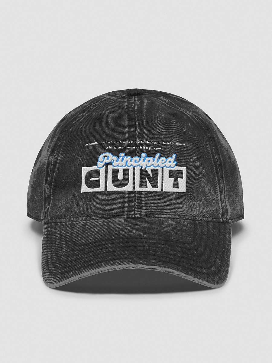 "Principled Cunt" Embroidered Distressed Hat product image (1)