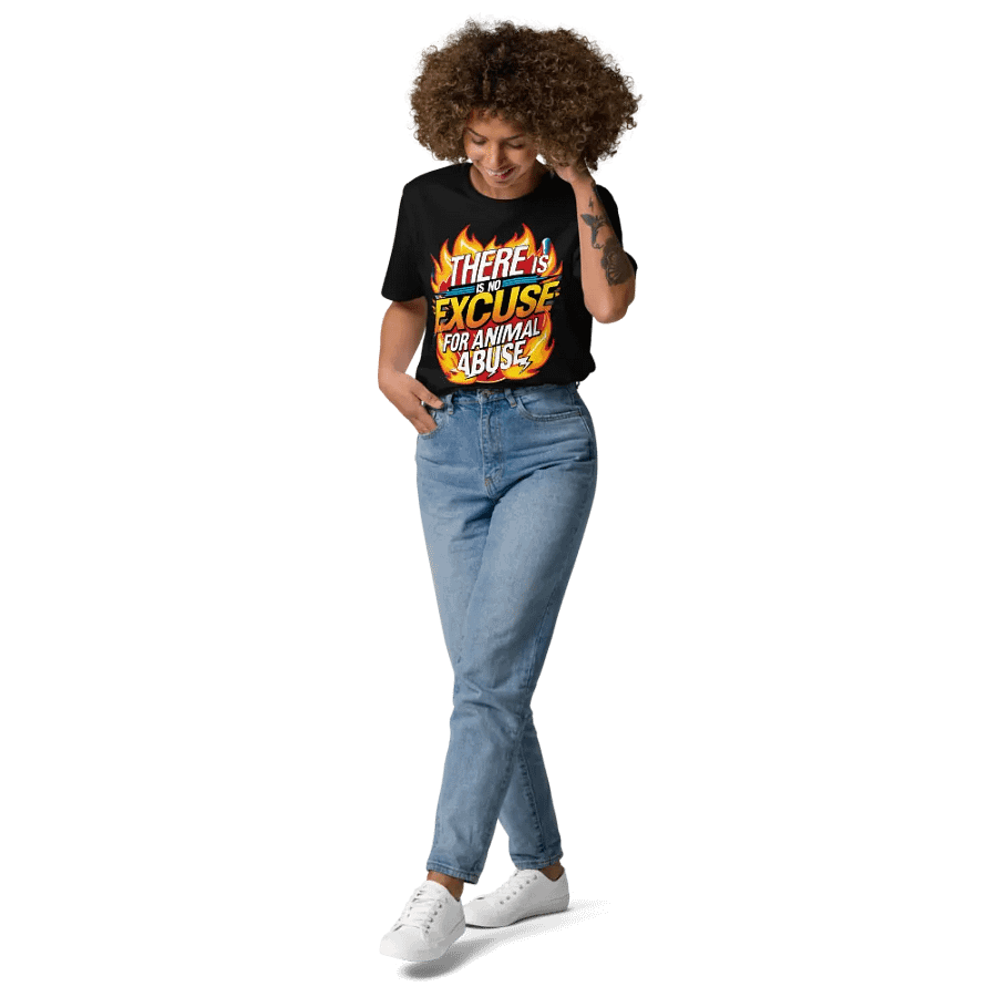 Flaming Message Organic Tee product image (9)