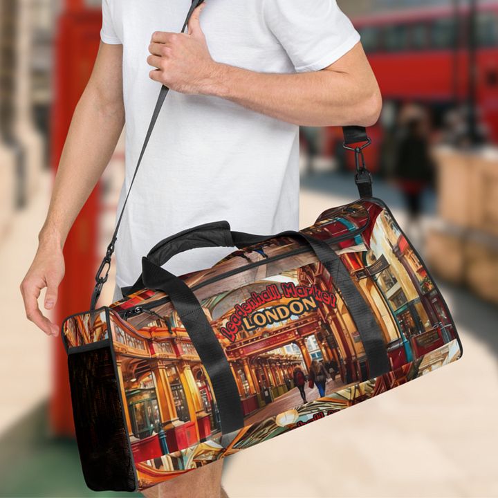 Leadenhall Market London All Over Print Duffel Bag product image (2)