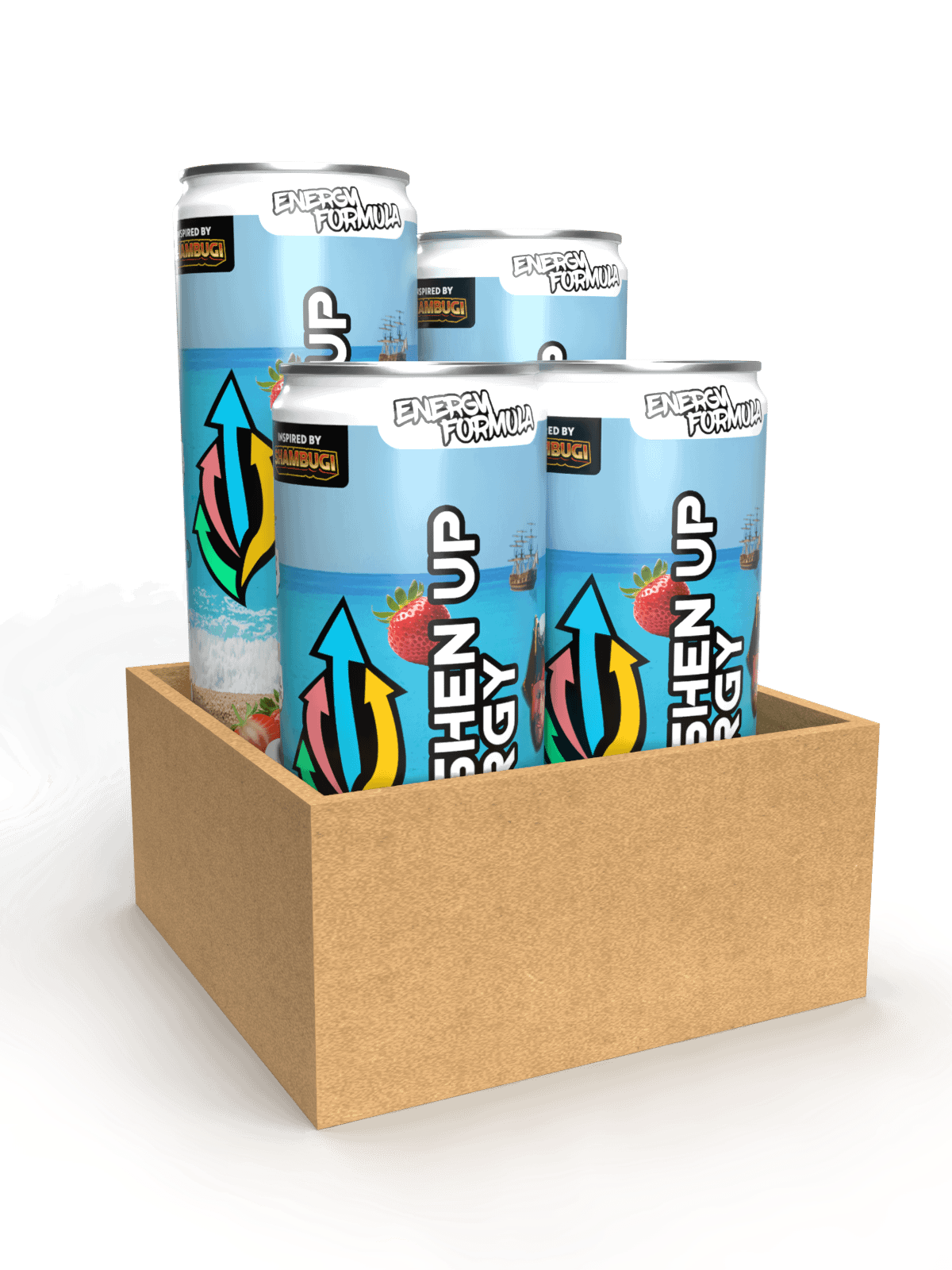 Bugi Blast Freshen Up Energy 4-Pack Cans Gift (US & Canada Shipping Only!) product image (1)