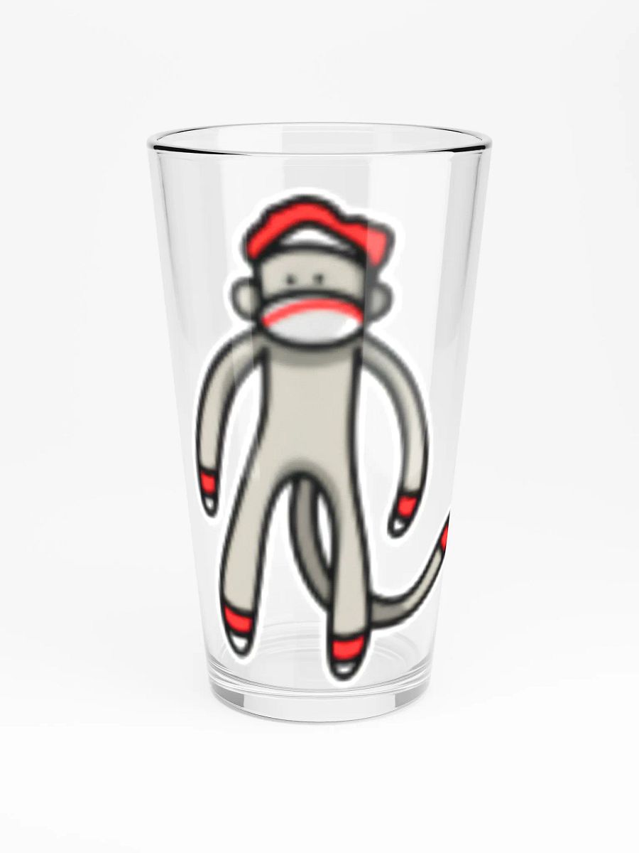Sock Monkey Pint Glass product image (3)