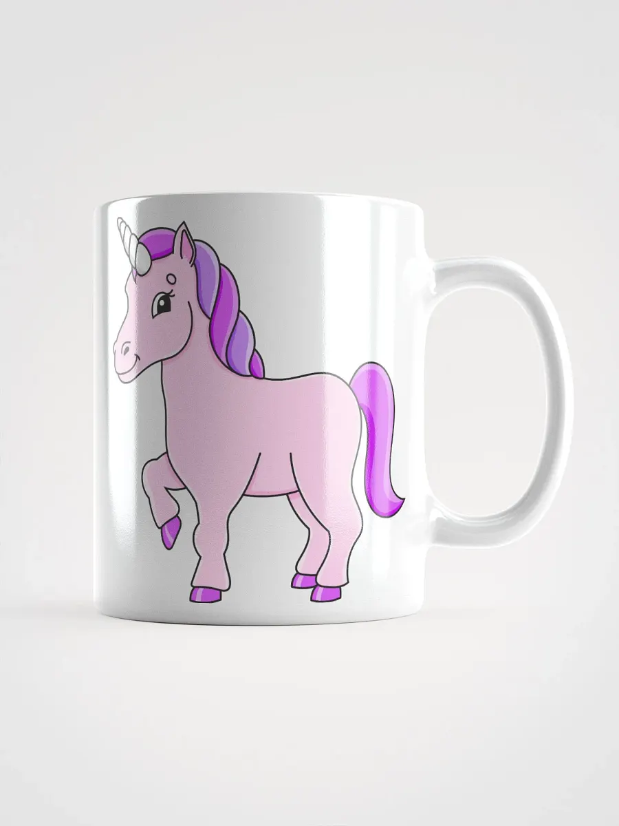 White Glossy Mug Horse product image (1)