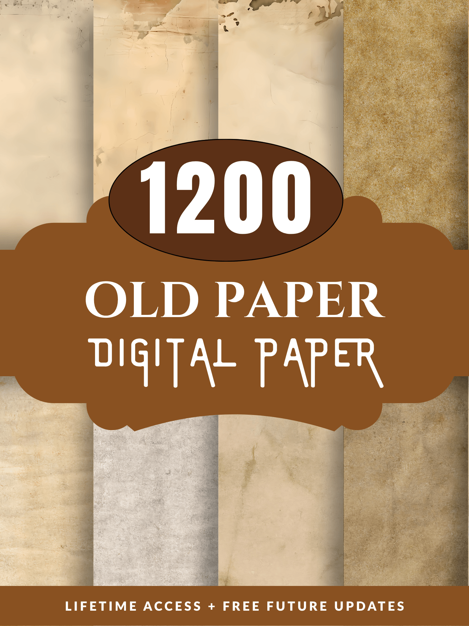 Old Paper Digital Bundle Vintage Journal Pages Antique Background product image (1)